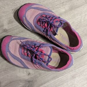 Pink and Purple Athletic Shoes